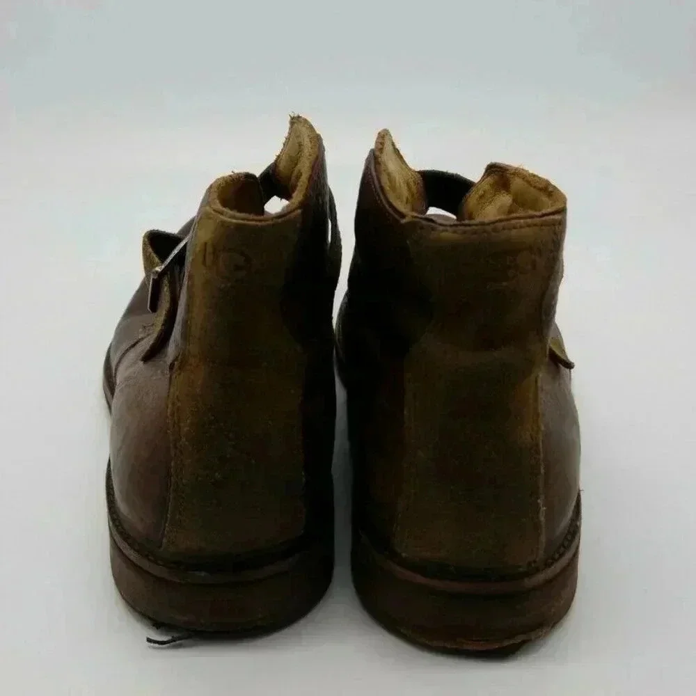 Ugg Australia Graham Leather Brown Buckle Strap